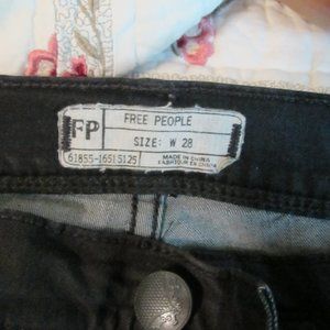 Free people black jeans womens